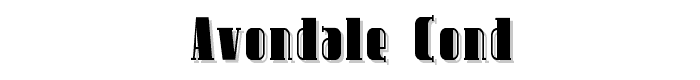 Avondale Cond font